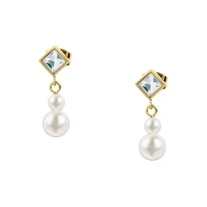 KARL LAGERFELD PEARL KLAYR22 Γυναικεία Σκουλαρίκια Χρυσά Με Πέρλες