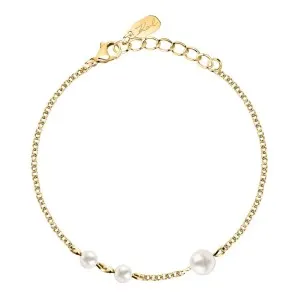 KARL LAGERFELD PEARL KLAYR20 Γυναικείο Βραχιόλι Χρυσό Με Πέρλες