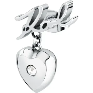 KARL LAGERFELD CHARMS KLAYD22 Γυναικείο Σκουλαρίκι Μονό Με Καρδιά Και Λογότυπο