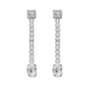 Γυναικεία σκουλαρίκια Victoria Cruz A5221-07HT από ασήμι 925 με πέτρες ζιργκόν.