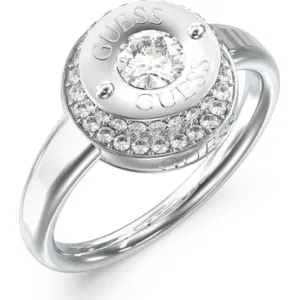 GUESS STEEL TILL MORNING JUBR05556JWRH-No 52 Δαχτυλίδι Ασημένιο Με Πέτρες