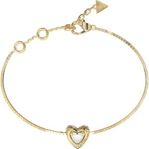 GUESS STEEL BELOVED JUBB06017JWYGL Βραχιόλι Χρυσό Με Καρδιά