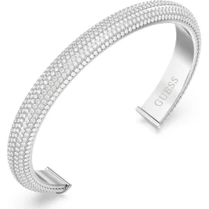GUESS STEEL ESSENZA JUBB06022JWRHL Χειροπέδα Ασημένια Με Πέτρες