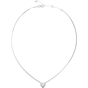 GUESS STEEL BELOVED JUBN06016JWRHT U Κολιέ Ασημένιο Με Καρδιά