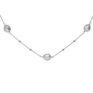 Γυναικείο κολιέ Victoria Cruz A5565-00HG από ασήμι 925 με μαργαριτάρι.