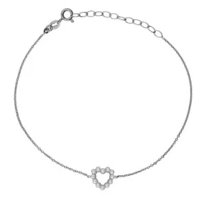 Γυναικείο Βραχιόλι Victoria Cruz A5576-00HP από ασήμι 925 με μαργαριτάρια