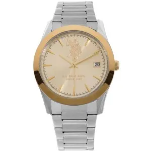 Γυναικείο ρολόι U. S. Polo Assn. USP5410YG από ανοξείδωτο ατσάλι με χρυσό καντράν και μπρασελέ.