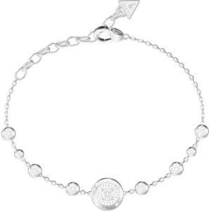 GUESS STEEL SPARKS JUBB06274JWRHL Βραχιόλι Ασημένιο Με Πέτρες Με Σχέδιο Με Πέτρες
