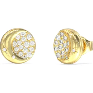 GUESS STEEL AURORA JUBE06240JWYGT U Σκουλαρίκια Χρυσά Με Πέτρες