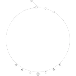 GUESS STEEL ACE OF DIAMONDS JUBN06178JWRHT U Κολιέ Ασημένιο Με Κρεμαστά Τσαρμ