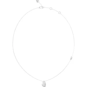 GUESS STEEL MOON DROPS JUBN06252JWRHT U Κολιέ Ασημένιο Με Βότσαλο Με Πέτρες