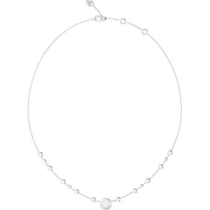 GUESS STEEL SPARKS JUBN06283JWRHT U Κολιέ Ασημένιο Με Σχέδιο Με Πέτρες