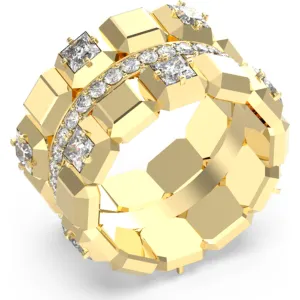 GUESS STEEL ACE OF DIAMONDS JUBR06177JWYG58 Δαχτυλίδι Χρυσό Με Πέτρες