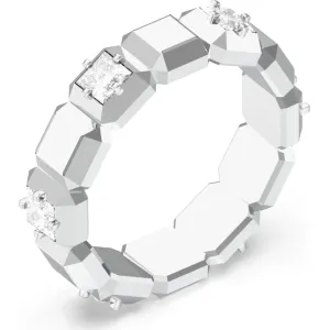 GUESS STEEL ACE OF DIAMONDS JUBR06181JWRH52 Δαχτυλίδι Ασημένιο Με Πέτρες