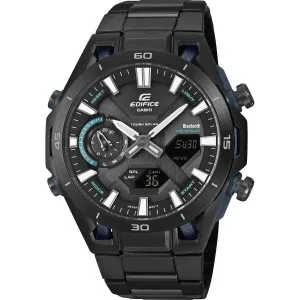 Ρολόι Casio Edifice ECB-2300DC-1AEF Sospensione Tough Solar με μαύρο καντράν και μαύρο μπρασελέ.