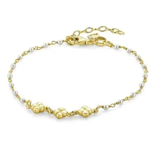 Γυναικείο βραχιόλι VOGUE 20170818301 από επιχρυσωμένο ασήμι 925 σε χρυσή επιμετάλλωση 18 καρατίων.