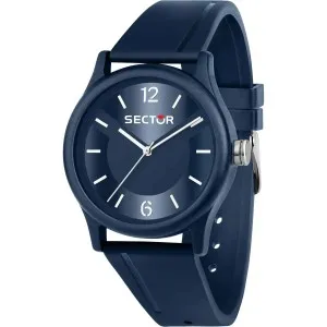 Ρολόι SECTOR EX-Q R3251203003 από ανοξείδωτο ατσάλι με μπλε καντράν και μπλε καουτσούκ λουράκι.
