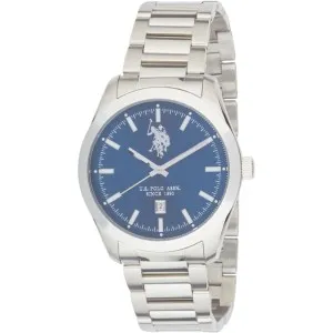 Ανδρικό ρολόι U. S. Polo Assn. USP7291BL Roman με μπλε καντράν και μπρασελέ.