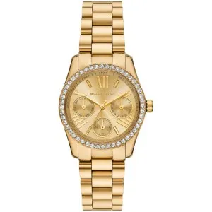 Γυναικείο ρολόι Michael Kors MK4982 Lexington από ανοξείδωτο ατσάλι με χρυσό καντράν και χρυσό μπρασελέ.