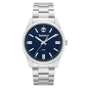 Ανδρικό Ρολόι TIMBERLAND MIDNIGHT MINE TDWGG0094801 Με Ασημί Ατσάλινο Μπρασελέ Και Μπλε Καντράν