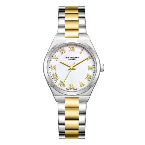 Γυναικείο ρολόι LEE COOPER LC08298.230 με ασημί καντράν και μπρασελέ.