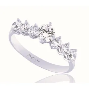 Λευκόχρυσο Δαχτυλίδι Μονόπετρο FaCadOro RI-000754.