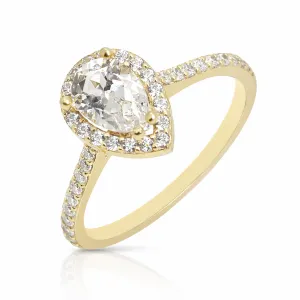 Χρυσό δαχτυλίδι ροζέτα DX19238F