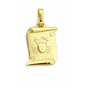 Χρυσό ζώδιο ''καρκίνος'' πάπυρος 14καρατίων ZFP01