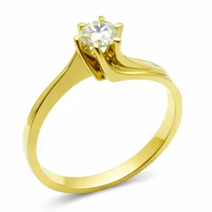 Χρυσό δαχτυλίδι μονόπετρο   RO652