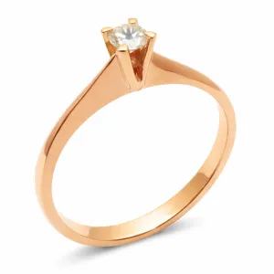 Ροζ-χρυσό  γυναικείο δαχτυλίδι RK557