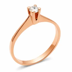 Ροζ χρυσό γυναικείο δαχτυλίδι  RK576