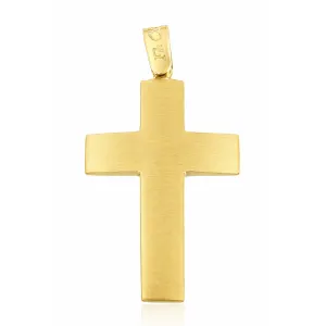 Σταυρός Χρυσός CR-000706G Facad'oro 14καρατίων