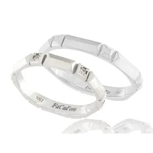 Βέρα Ασήμι 925 FaCad'oro WR-104S