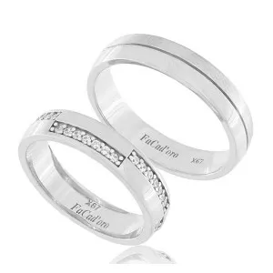 Βέρα Ασήμι 925 FaCad'oro WR-105S