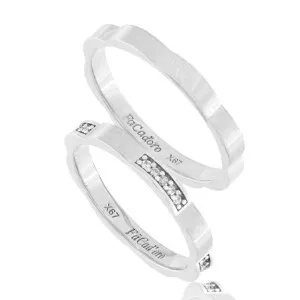 Βέρα Ασήμι 925 FaCad'oro WR-106S