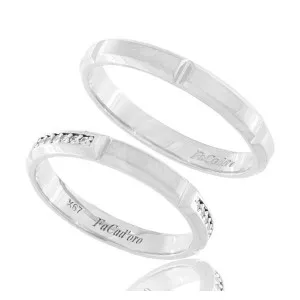 Βέρα Ασήμι 925 FaCad'oro WR-108S