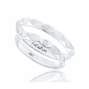 Βέρα Ασήμι 925 FaCad'oro WR-123S