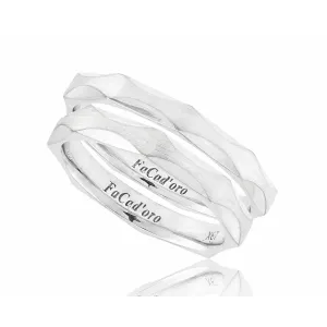 Βέρα Ασήμι 925 FaCad'oro WR-128S