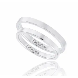 Βέρα Ασήμι 925 FaCad'oro WR-131S