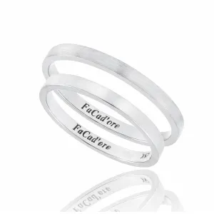 Βέρα Ασήμι 925 FaCad'oro WR-132S