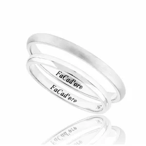 Βέρα Ασήμι 925 FaCad'oro WR-135S