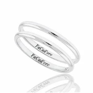 Βέρα Ασήμι 925 FaCad'oro WR-136S