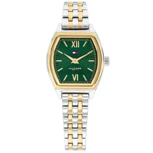 Γυναικείο ρολόι Tommy Hilfiger 1782907 από ανοξείδωτο ατσάλι με πράσινο καντράν και μπρασελέ.