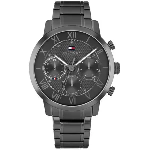 Ανδρικό ρολόι Tommy Hilfiger 1710730 από ανοξείδωτο ατσάλι με γκρι καντράν και μπρασελέ.