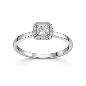 Δαχτυλίδι Λευκόχρυσο 14 Καράτια DAXX739