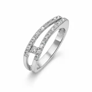 Λευκόχρυσο Δαχτυλίδι DAZ624 14 Καράτια Με Πέτρες Ζιργκόν