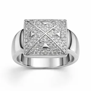 Λευκόχρυσο Γυναικείο Δαχτυλίδι 14 Καράτια DAXR1