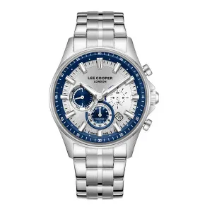 Ανδρικό ρολόι LEE COOPER LC08213.330 με ασημί καντράν και ασημί μπρασελέ.