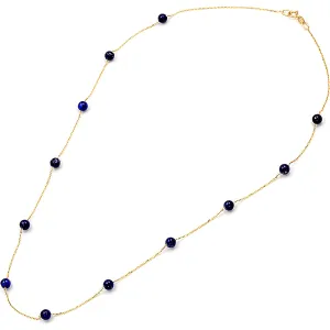 Κολιέ με λάπις Κ14 111333 Pearls