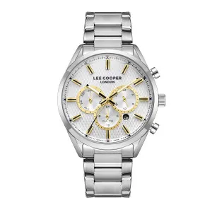 Ανδρικό ρολόι LEE COOPER LC08153.330 με ασημί καντράν και ασημί μπρασελέ.